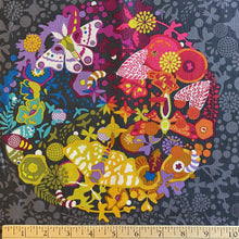 Load image into Gallery viewer, Remix Panel on Charcoal by Alison Glass, sold by the 24” Panel