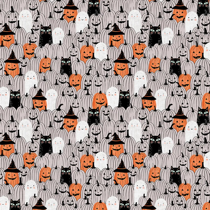 Pumpkin Patch in Grey, 12024248, by Paintbrush Studio, sold by the half-yard
