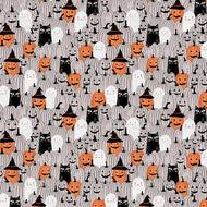 Pumpkin Patch in Grey, 12024248, by Paintbrush Studio, sold by the half-yard