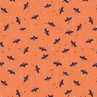 Bats in Orange, 12024253, by Paintbrush Studio, sold by the half-yard