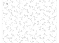 Morning Mist IX, Dragonflies, White on White, Cotton by Blank Quilting, 4332-01W, sold by the half yard