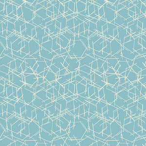 Chisel Aqua (Modern Vintage) by Bernartex, sold by the half yard