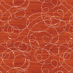 Etched Glass Dark Terracotta by Bernartex, sold by the half yard
