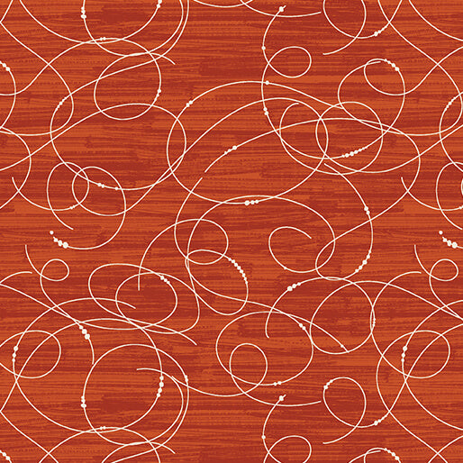 Etched Glass Dark Terracotta by Bernartex, sold by the half yard