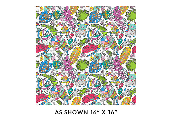 ROOVILLE in WHITE By KIMBERLY EINMO, 17000-09, Rooville, for Benartex, sold by the half-yard