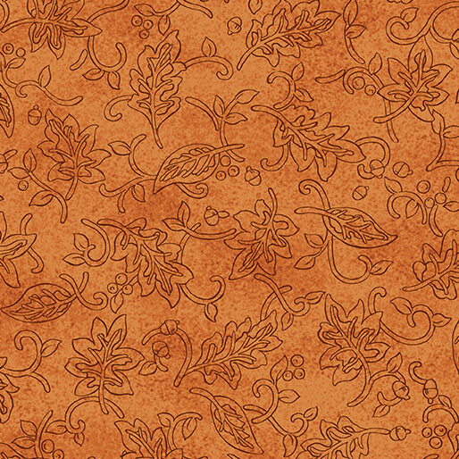 Drifting Silhoette Pumpkin (Autumn Breeze) By Bernartex, sold by the half yard