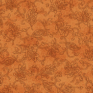 Drifting Silhoette Pumpkin (Autumn Breeze) By Bernartex, sold by the half yard