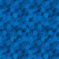 Brilliant Shells Blenders 1826-75, Sapphire for Henry Glass & Co, sold by the half yard