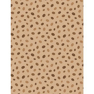 Coffee Life - Coffee Bean Toss Latte by Jennifer Pugh 1828 82672 222 for Wilmington Prints, sold by half-yard