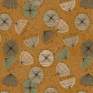 Wisps on the Wind, 2710-31782-S, Contempo Flowers, Antique Gold by QT Fabrics, sold by the half yard