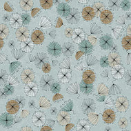 Wisps on the Wind, 2710-31783-BQ, Small Contempo Flowers, Aqua by QT Fabrics, sold by the half yard