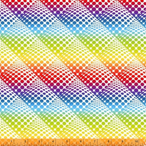 108" Quilt Back , Windham Fabrics 52106D-X, Pop Dot Ombre