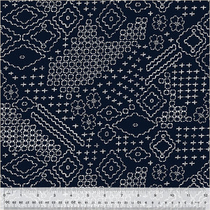 108" Quilt Back , by Windham Fabrics,53290W-1, Sashiko Sampler