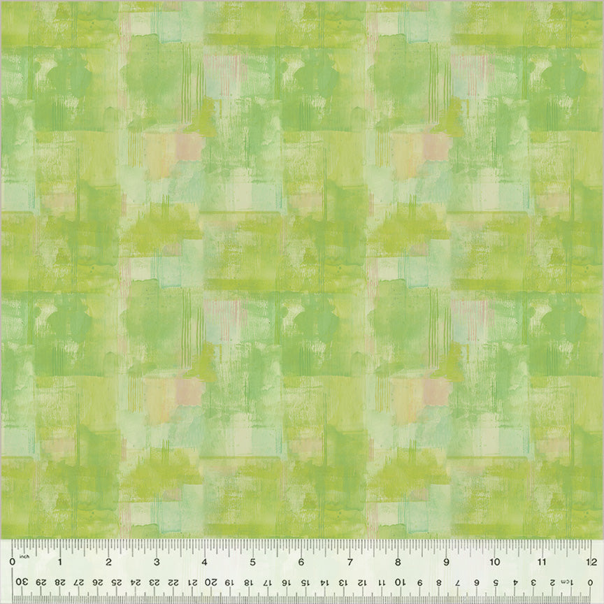 Grounded Green (54339 D-18) by Maria Carluccio for Windham Fabrics,44