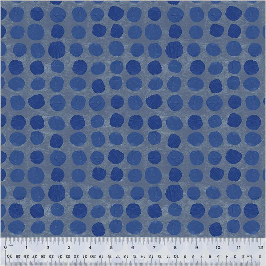 Carousel Polka Dots in Blue 54364-13  by Sharon Virtue for Windham Fabrics,44