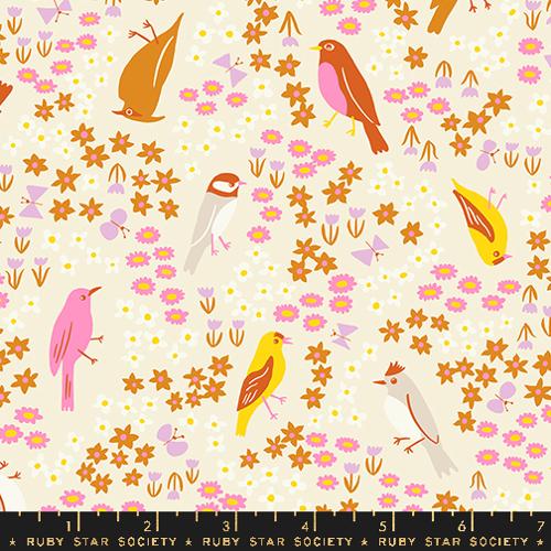 Bird is the Word Natural RS3077 11 by Ruby Star Society, sold by the half-yard