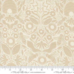 Bee Garden Porcelain Gingiber 48414 11 by Moda, sold by the 1/2 yard, 43"/44" WOF