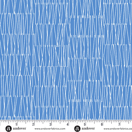 Flutter  A-1037-B (Blue) by Kim Schaefer for Andover, sold by half-yard