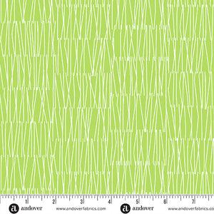 Flutter A-1037-G (Green) by Kim Schaefer for Andover, sold by half-yard