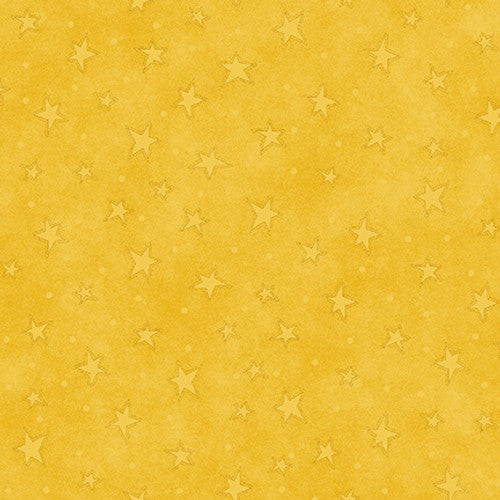 Starry Basics 8294-34 in Yellow Gold, by Leanne Anderson of The Whole Country Caboodle for Henry Glass & Co, sold by the half yard