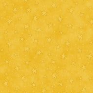 Starry Basics 8294-34 in Yellow Gold, by Leanne Anderson of The Whole Country Caboodle for Henry Glass & Co, sold by the half yard