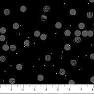 Seasons Basics in Black, 92019-99 by Figo Fabrics, sold by the half-yard