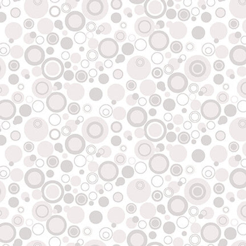 Bubble Dot Basics 9612-01W in White by Leanne Anderson for Henry Glass & Co, sold by the half yard