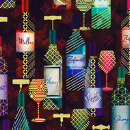 Happy Hour AINDM-22742--280 Wine by Robert Kaufman Fabrics sold by the half-yard