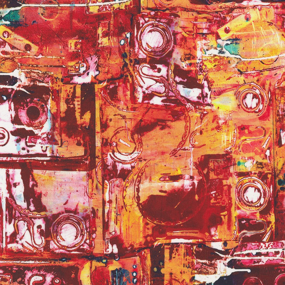 Industrial Imprints ANJD-22864-281, Pomegranate by Robert Kaufman, sold by the half-yard