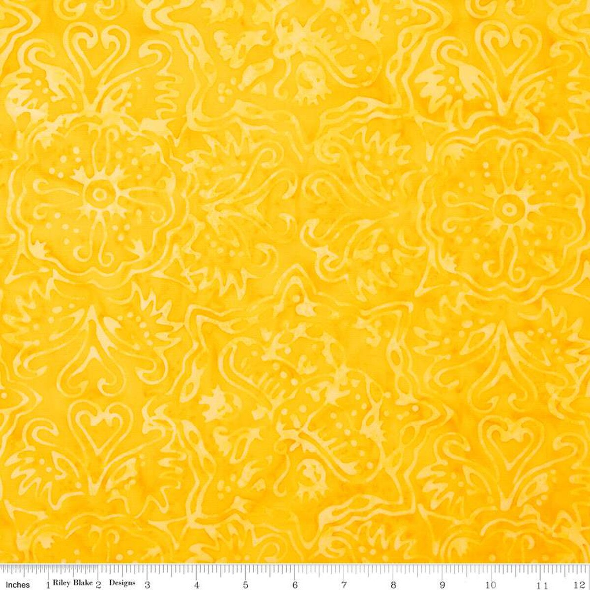Batiks Elementals Rainbow Brights, Dandelion, by Riley Blake Designs, sold by the half-yard