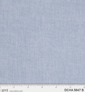 Dreamweaver Chambray, Blue, (DCHA5647 B) by P&B Textiles, sold by the half yard