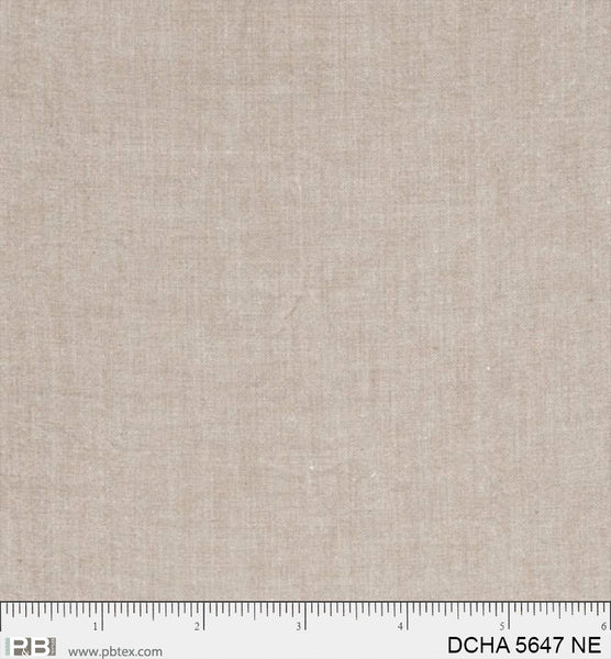 Dreamweaver Chambray, Beige, (DCHA5647 NE) by P&B Textiles, sold by the half yard