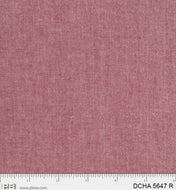 Dreamweaver Chambray, Red, (DCHA5647 R) by P&B Textiles, sold by the half yard