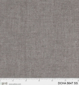 Dreamweaver Chambray, Grey, (DCHA5647 SS) by P&B Textiles, sold by the half yard (Copy)