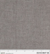 Dreamweaver Chambray, Grey, (DCHA5647 SS) by P&B Textiles, sold by the half yard (Copy)