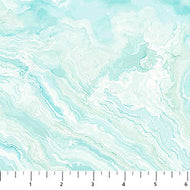 Tranquil Waters, Pale Turquoise, Wave Texture (DP27210-62)  By Deborah Edwards for Northcott Co, sold by the half-yard
