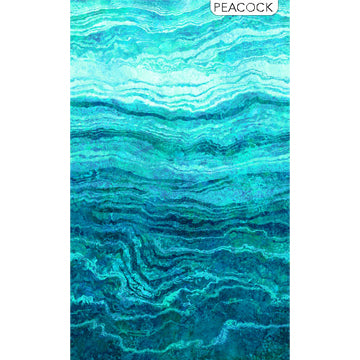 Stonehenge Ombre II by Northcott, DP27235-66, Peacock, sold by the half yard