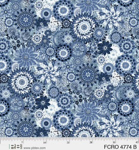 108" Extra Wide Backing, Floral Crochet FCRO 4774 B, for P&B Textiles, 108" wide, sold by half-yard