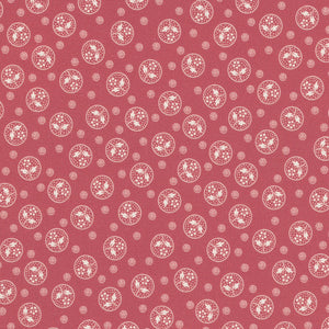 Flowerhouse: Botanical Garden, FLHD-22042-3 in RED from Robert Kaufman, sold by the half-yard
