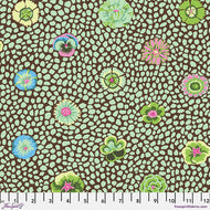 Guinea Flower Green GP59.GREEN by Kaffe Fassett for Free Spirit Fabrics, sold by the half-yard