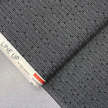 Load image into Gallery viewer, Line Up, White on Black, 38023356 for Paintbrush Studio, sold by the half-yard
