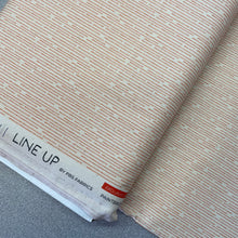 Load image into Gallery viewer, Line Up, Dark Rust on Cream, 38023376 for Paintbrush Studio, sold by the half-yard
