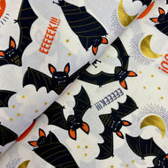 Boo! Bats!, by De Leon Design Group for Alexander Henry, sold by the half-yard