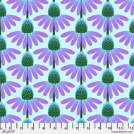 Echinacea in Grape, PWAH075.GRAPE, Love Always, AM, by Anna Maria Horner for Freespirit Fabrics, sold by the half-yard