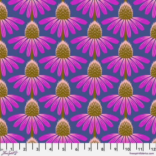 Echinacea in Haute, PWAH075.HAUTE, Love Always, AM, by Anna Maria Horner for Freespirit Fabrics, sold by the half-yard