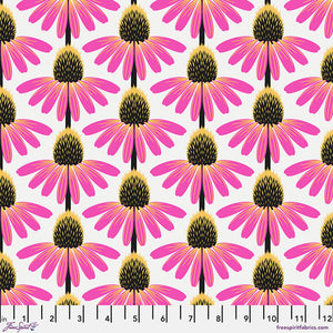 Echinacea in True, PWAH075.TRUE, Love Always, AM, by Anna Maria Horner for Freespirit Fabrics, sold by the half-yard