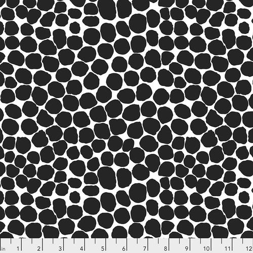 Jumble Dots in Black PWBM053 by Kaffe Fassett for Free Spirit Fabrics, sold by the half-yard