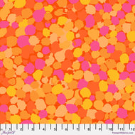 Reflections in Orange PWBM087 by Brandon Mabley, Kaffe Fassett Collective for Free Spirit Fabrics, sold by the half-yard