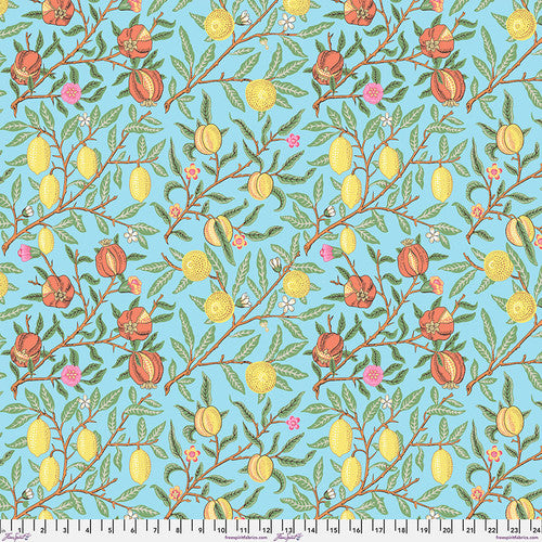 Fruit Duck Egg, PWKW010 by Kaffe & Morris Co. for Free Spirit Fabrics, sold by the half-yard