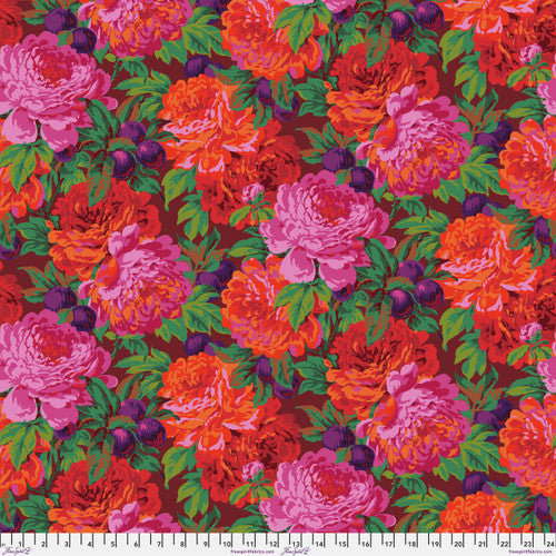 Luscious in Magenta,Stash, by Philip Jacobs for the Kaffe Fassett Collective, for Free Spirit Fabrics, sold by the half-yard